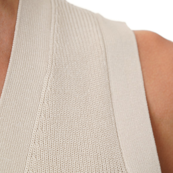 Damen Strickweste unifarben