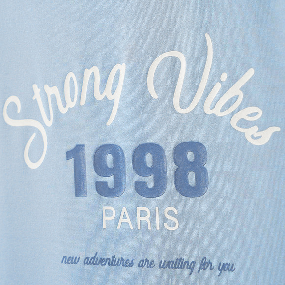 Mädchen Sport-T-Shirt mit Text-Motiv