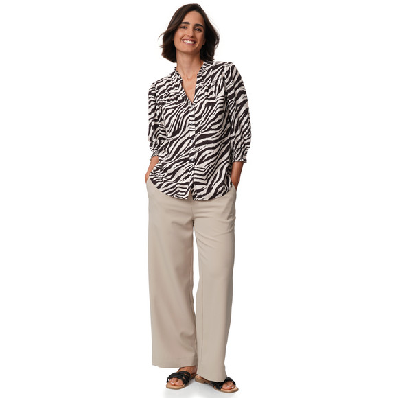 Damen Wide-Leg-Hose unifarben