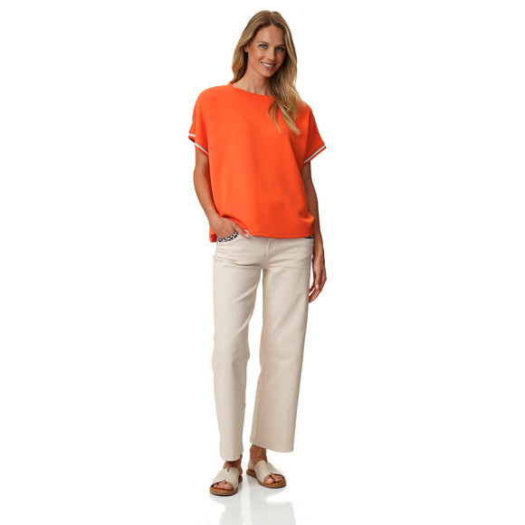 Damen Modal-T-Shirt unifarben