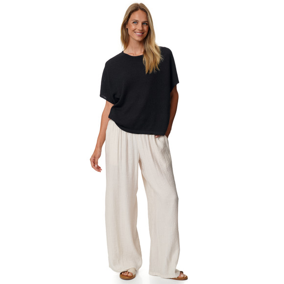 Damen Strick-T-Shirt unifarben