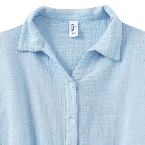 Mädchen Musselin-Bluse mit Knotendetail