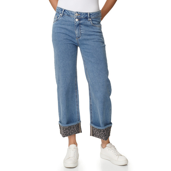 Damen Straight-Relaxed-Jeans mit Five-Pockets