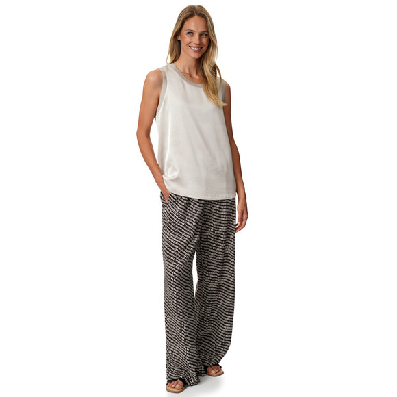 Damen Satin-Top unifarben