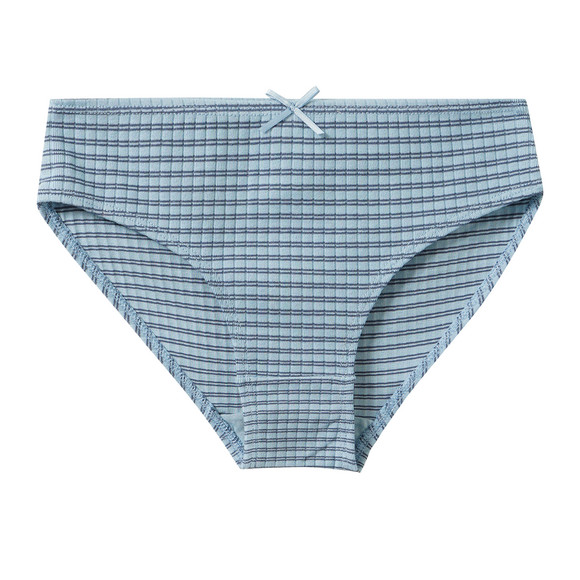3 Mädchen Slips mit Rippstrukur