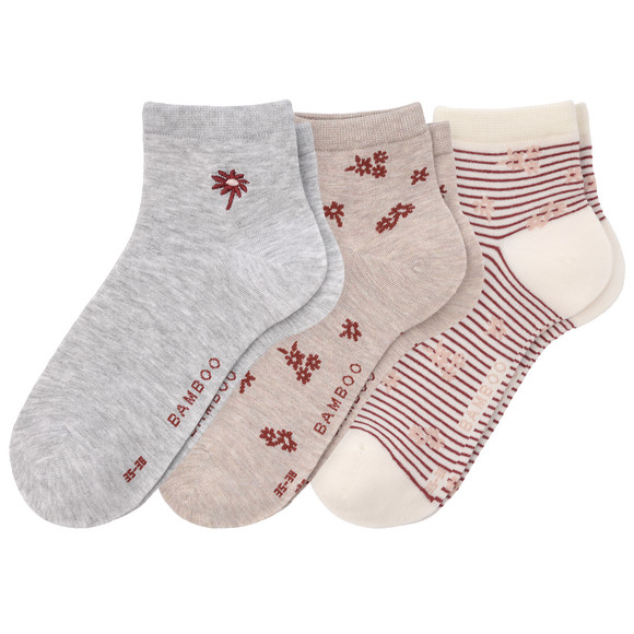3 Paar Damen Sneaker Socken im Set