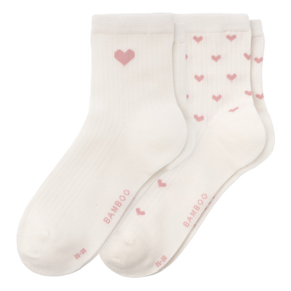 2 Paar Damen Socken mit Viskose