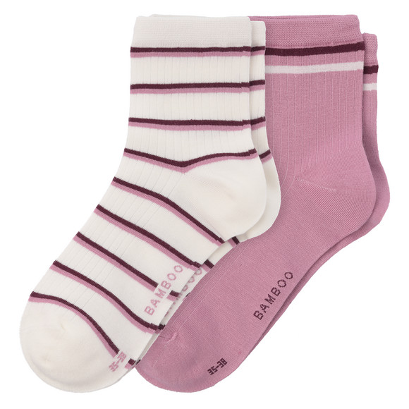 2 Paar Damen Socken mit Viskose