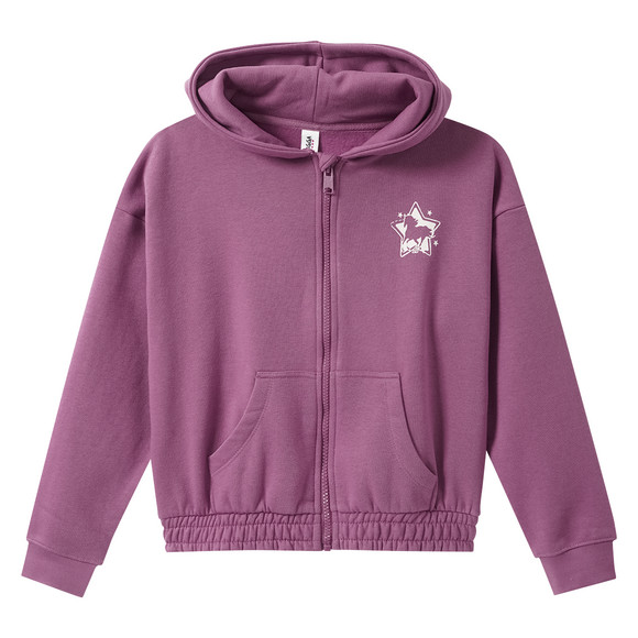 Mädchen Sweatjacke mit Kapuze