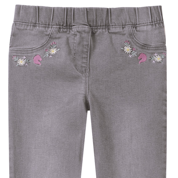 Mädchen Jeggings mit Stickerei