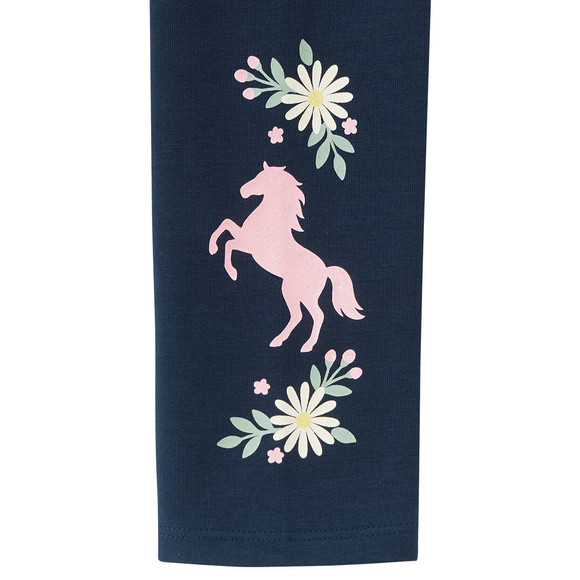 Mädchen Leggings mit Glitzer-Print