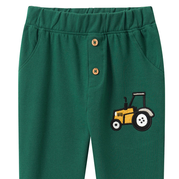 Baby Jogginghose mit Traktor-Applikation