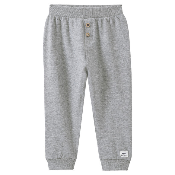 Baby Jogginghose mit Zierknöpfen grau