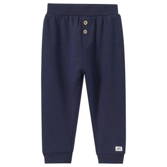 Baby Jogginghose mit Zierknöpfen dunkelblau
