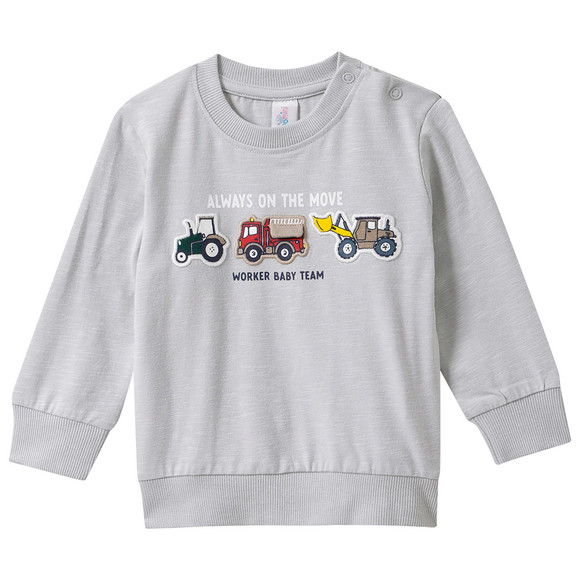 Baby Langarmshirt mit Fahrzeug-Motiven