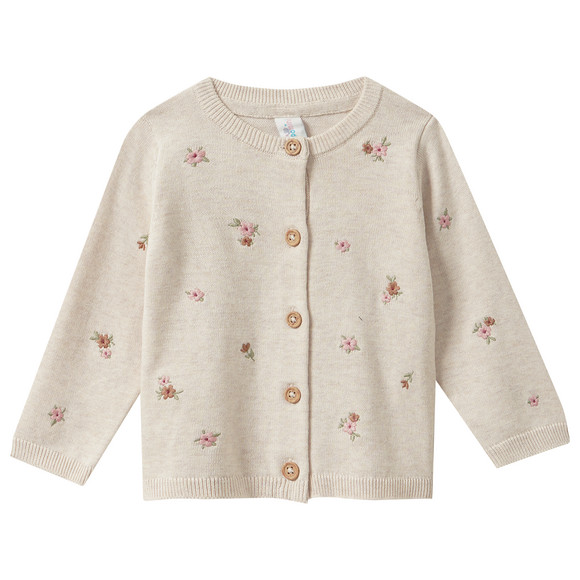 Baby Strickjacke mit Stickerei