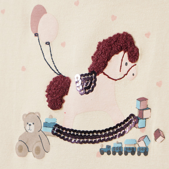Baby Kleid mit Herzchen-Print