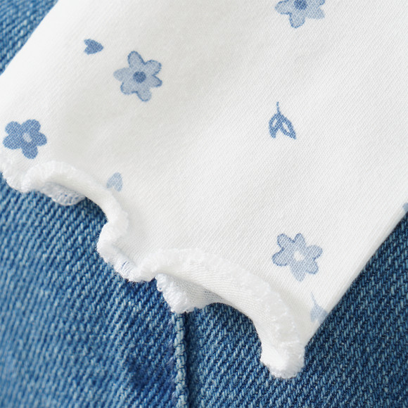 Baby Set mit Blümchen-Allover