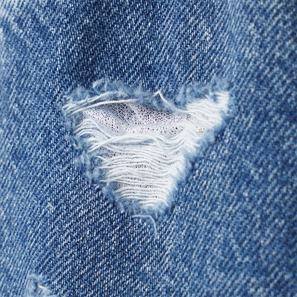Baby Wide-Leg-Jeans im Used-Look