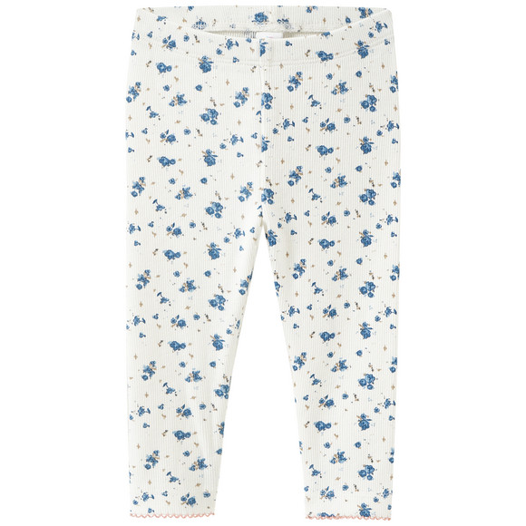 Baby Leggings mit gerippter Struktur creme