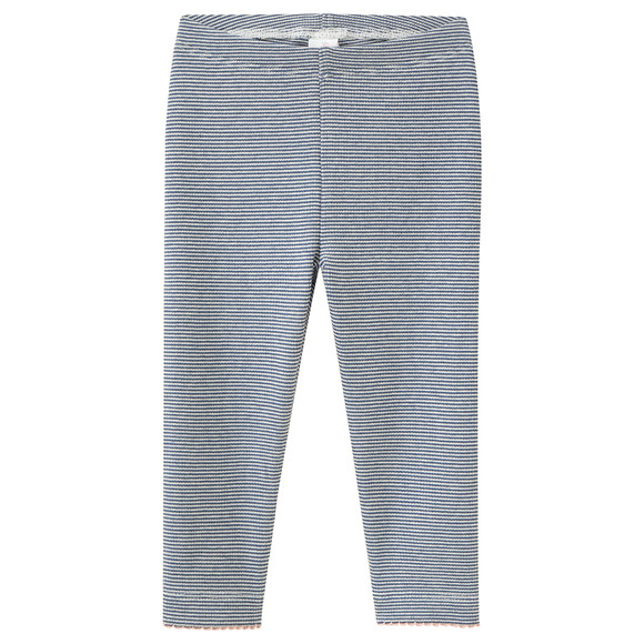 Baby Leggings mit gerippter Struktur blau