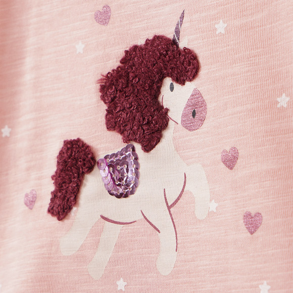 Baby Langarmshirt mit Pferde-Motiv