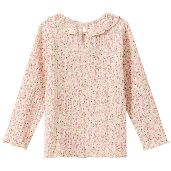 Baby Langarmshirt mit Millefleur-Muster