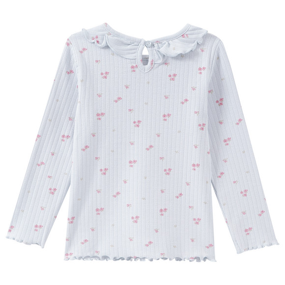 Baby Langarmshirt mit Millefleur-Muster