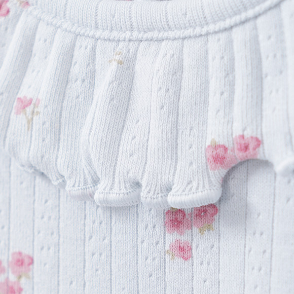 Baby Langarmshirt mit Millefleur-Muster