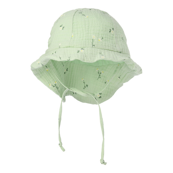 Baby Musselin-Mütze mit Blumen-Muster