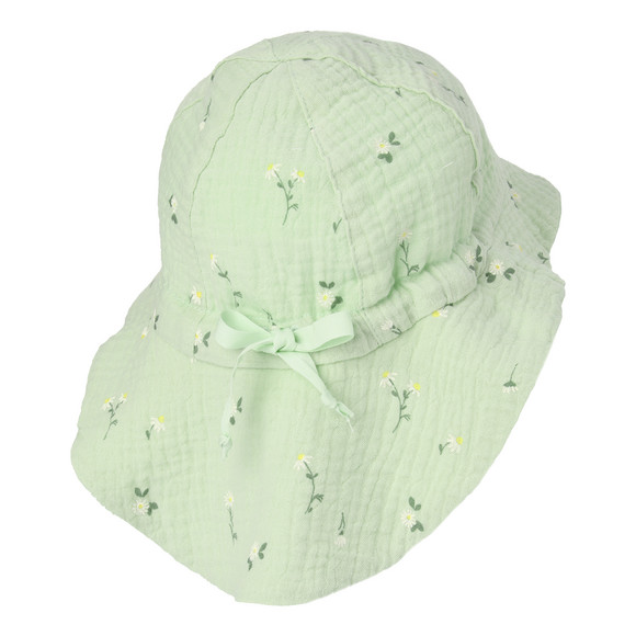 Baby Musselin-Mütze mit Blumen-Muster