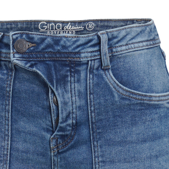 Damen Boyfriend-Jeans mit Knopfleiste