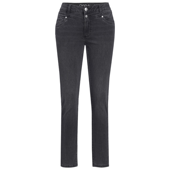 Damen Slim-Jeans mit zwei Knöpfen