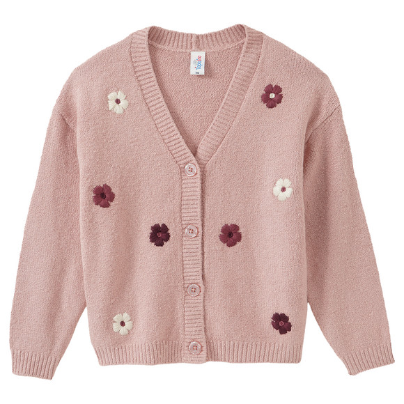 Mädchen Strickjacke mit Stickerei