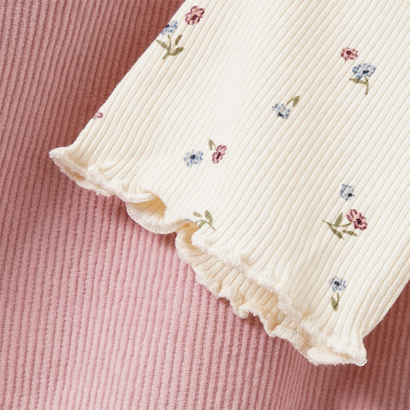 Mädchen Set mit Blumen-Muster
