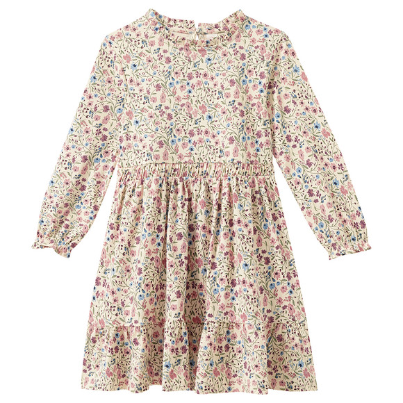 Mädchen Kleid mit Blumen-Allover