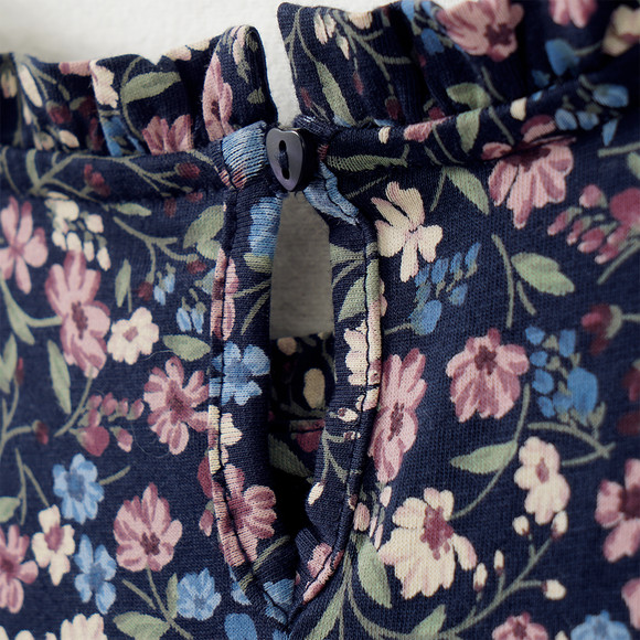 Mädchen Kleid mit Blumen-Allover
