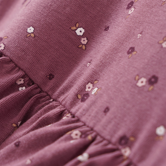 Mädchen Kleid mit Blümchen-Allover