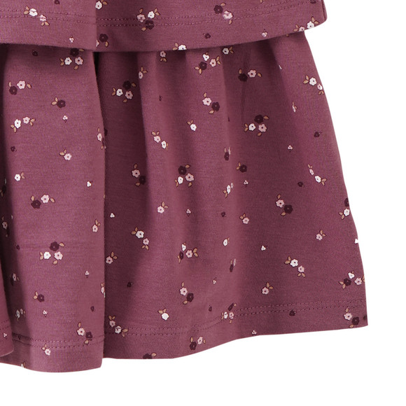 Mädchen Kleid mit Blümchen-Allover