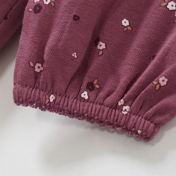 Mädchen Kleid mit Blümchen-Allover