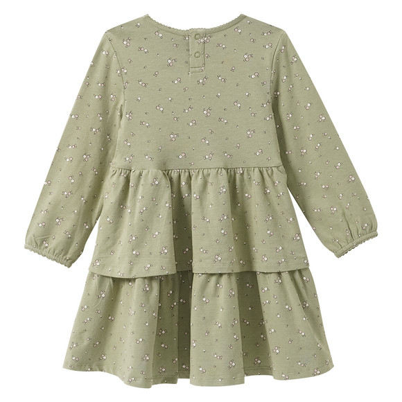 Mädchen Kleid mit Blümchen-Allover