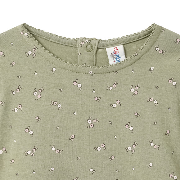 Mädchen Kleid mit Blümchen-Allover