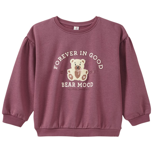 Mädchen Sweatshirt mit Bären-Print 
