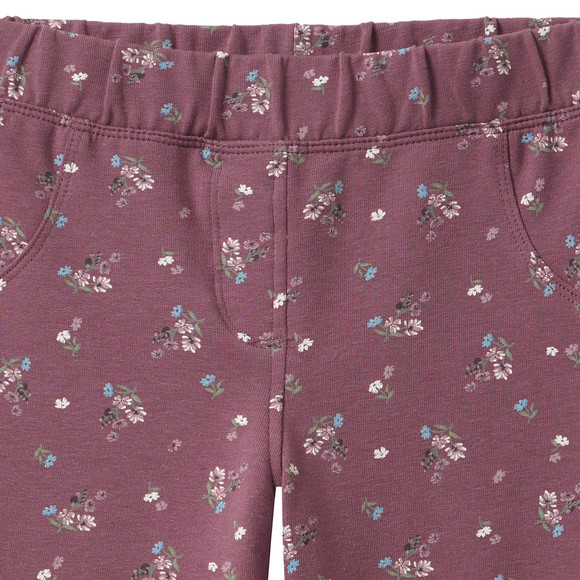 Mädchen Sweat-Leggings mit Blumen-Allover