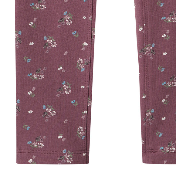 Mädchen Sweat-Leggings mit Blumen-Allover