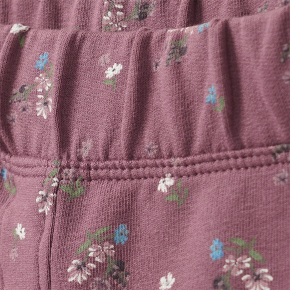 Mädchen Sweat-Leggings mit Blumen-Allover