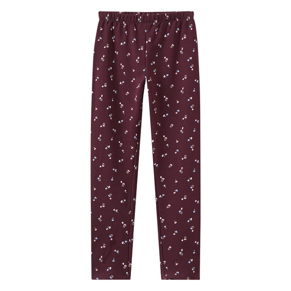 Mädchen Sweat-Leggings mit Blumen-Allover