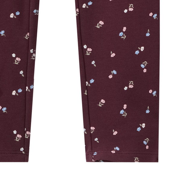 Mädchen Sweat-Leggings mit Blumen-Allover