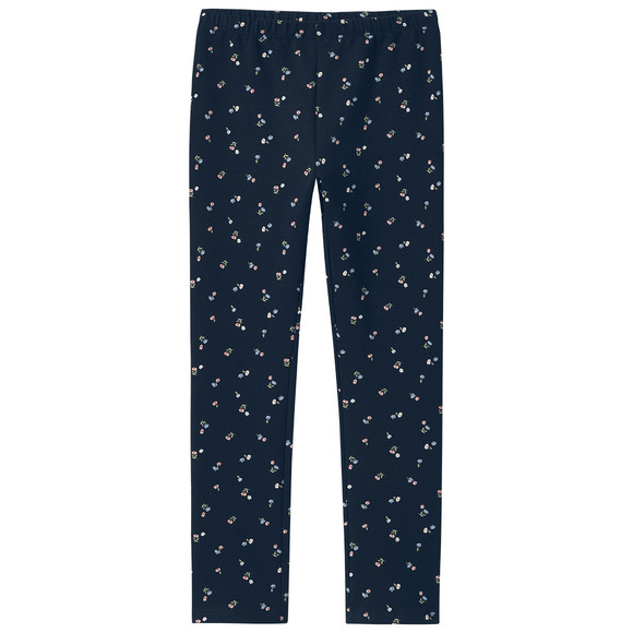 Mädchen Sweat-Leggings mit Blumen-Allover