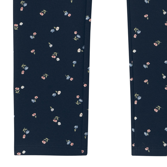 Mädchen Sweat-Leggings mit Blumen-Allover